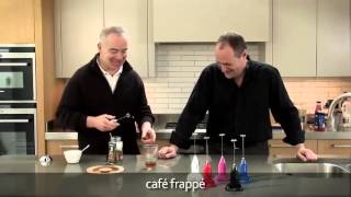 How to make a frappé coffee using an aerolatte milk frother [upl. by Ydoow]