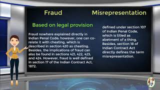 What is Difference Between Fraud amp Misrepresentation [upl. by Tammara]