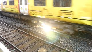 Merseyrail 507 009 making arcs at Birkdale station [upl. by Bred227]