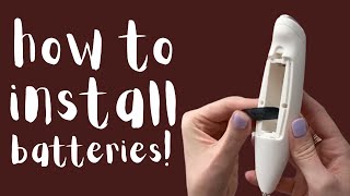 How To Install Batteries On The Milk BOSS Milk Frother By Zulay Kitchen [upl. by Nosnaj]